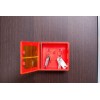 Atslēgu kastīte 1 atslēgai plastmasas, sarkana (13x12x4,5cm)