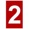Zīme Cipars "0 - 9",  5x8 cm